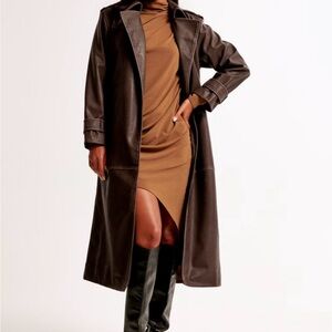Abercrombie Vegan Leather Coat - Brand New Tags On